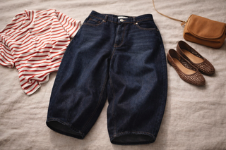 kann Plus Size Barrel Jeans tragen